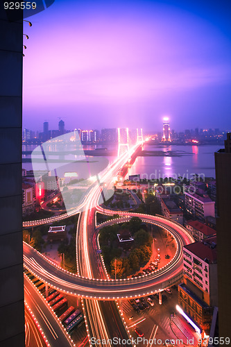 Image of night view of city