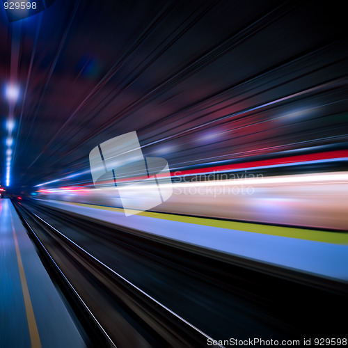 Image of train motion blur