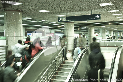 Image of escalator