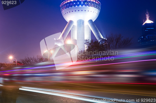 Image of light trails