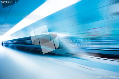 Image of train motion blur
