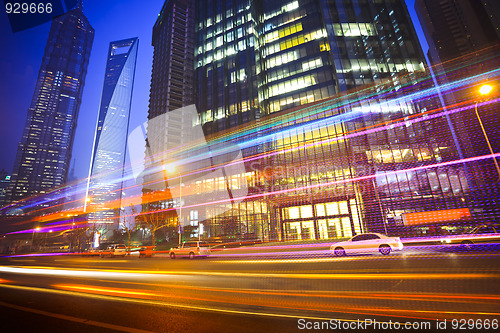 Image of light trails