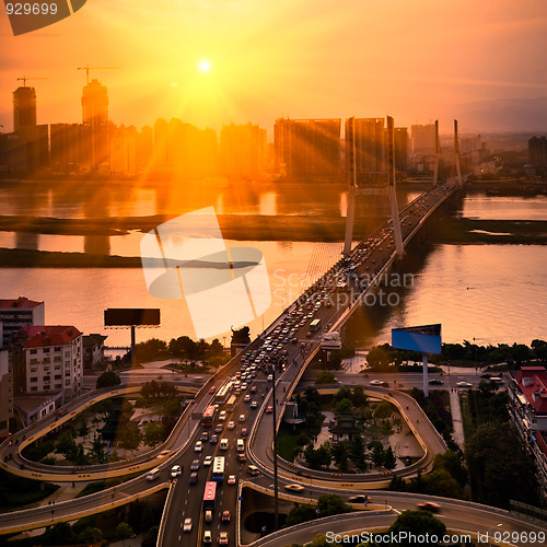 Image of night view of city