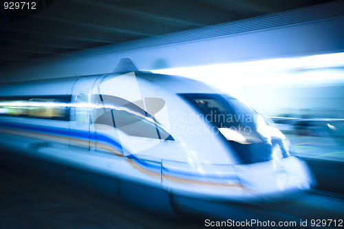 Image of train motion blur