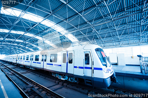 Image of train motion blur
