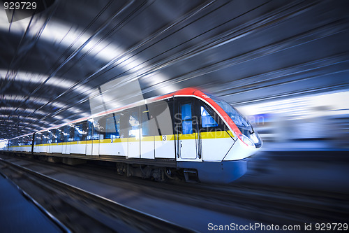 Image of train motion blur