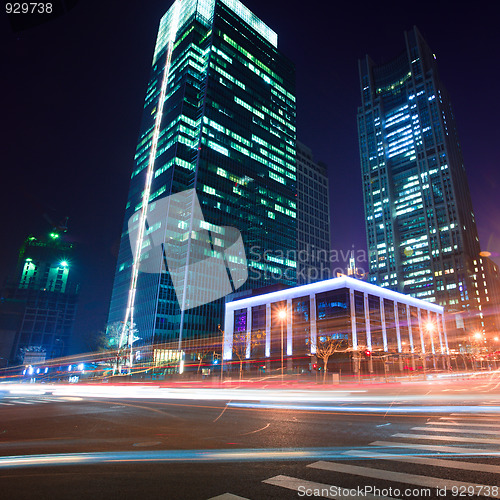 Image of light trails