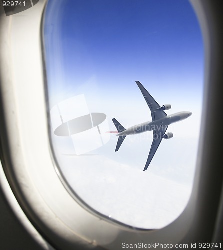 Image of airplane window