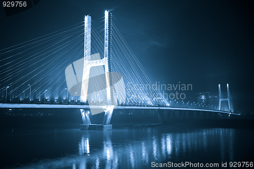 Image of bridge night