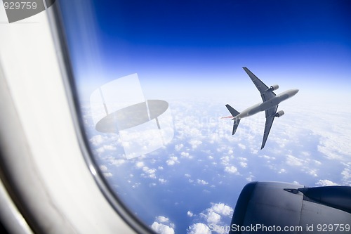 Image of airplane window