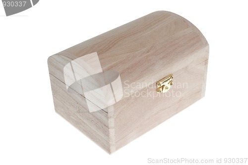 Image of Small Wooden jewell box closed