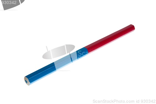 Image of Red and blue pencil 
