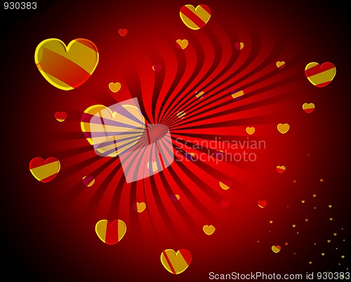 Image of Abstract Heart Background