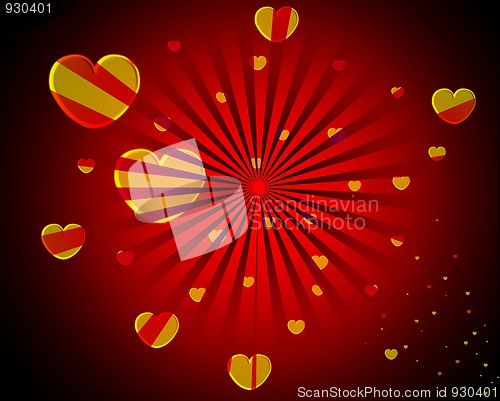 Image of Abstract Heart Background