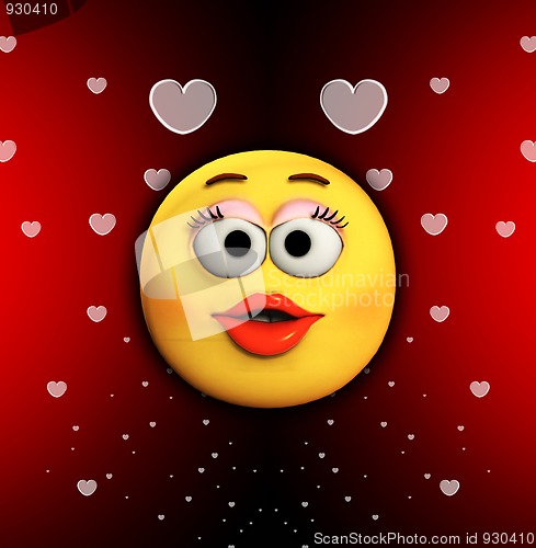 Image of Cartoon Kiss Of Love