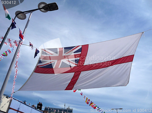 Image of Flag Display In Street