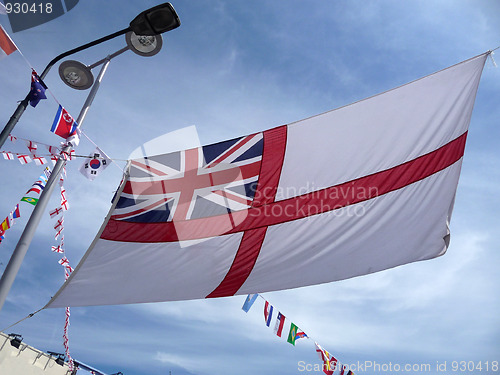 Image of Flag Display In Street