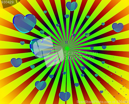 Image of Abstract Heart Background