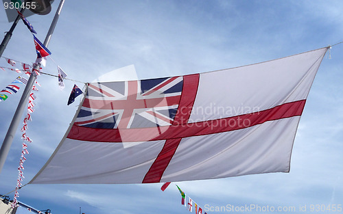 Image of Flag Display In Street