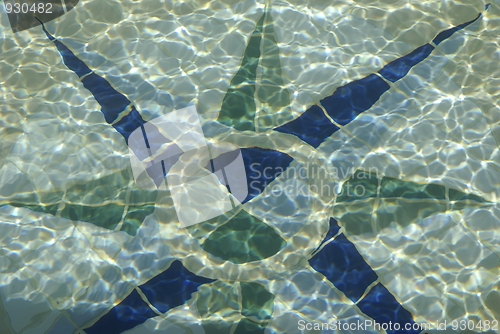 Image of Mosaic under water