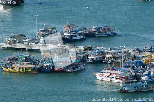 Image of Tourist boats in Pattaya, Thailand