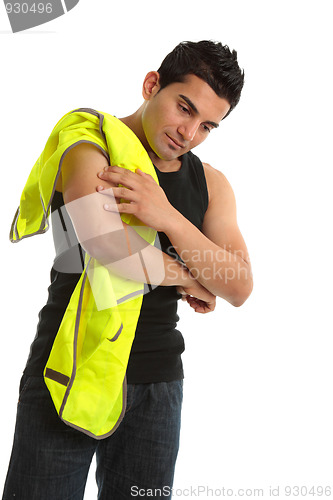 Image of Building construction worker injury