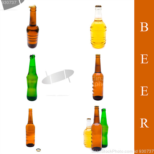 Image of beer bottle set