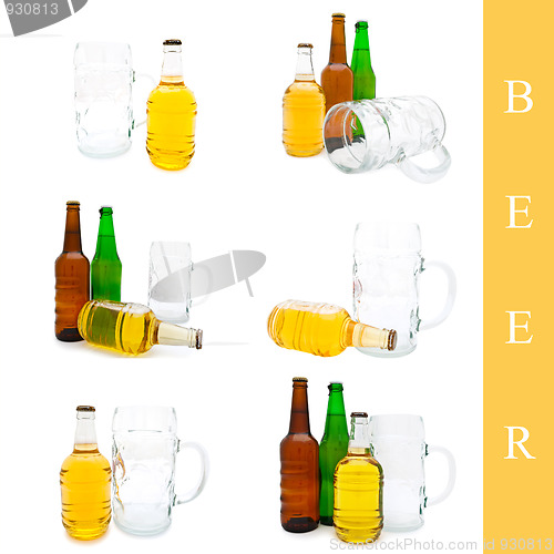 Image of beer bottle set