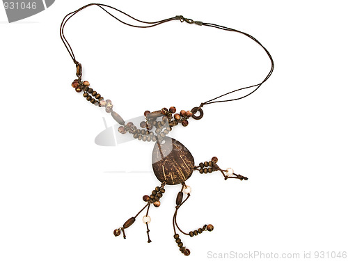 Image of  fashion wooden necklace
