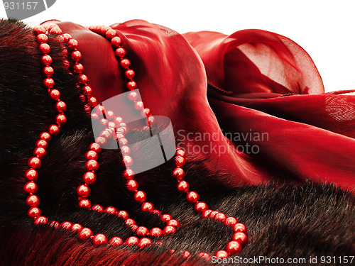 Image of  fashion red necklace