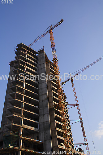 Image of construction of building