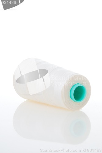 Image of Bobbin of white thread