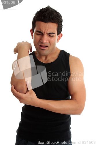 Image of Man with excruciating injury or pain