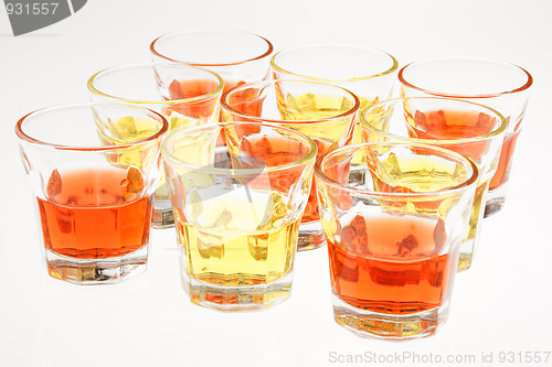 Image of Orange and yellow drinks