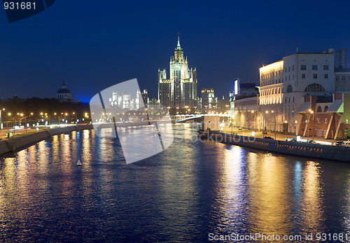 Image of Moscow at night