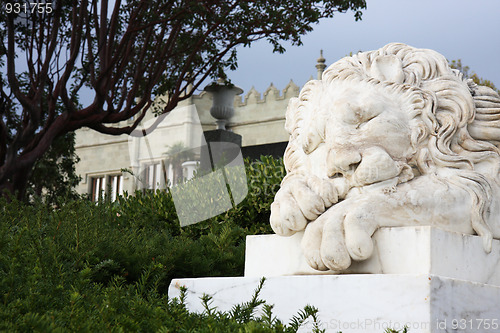 Image of Sleeping lion by the Vorontsovsky palace