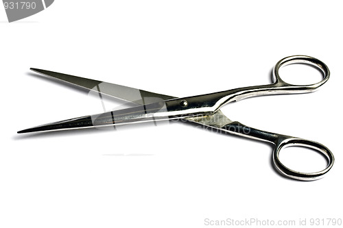 Image of scissors isolated on a white 