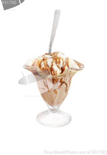 Image of Ice cream in vase