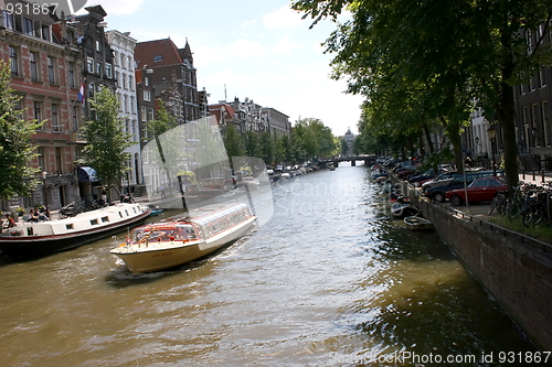 Image of water road in amsterdam