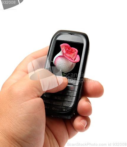 Image of mobile phone in hand