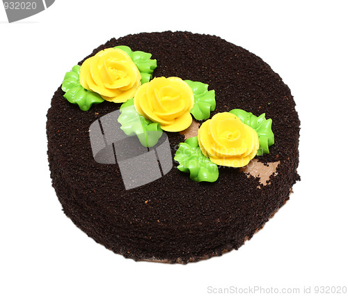 Image of sweet chocolate cake