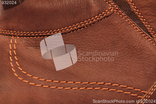 Image of brown leather suede
