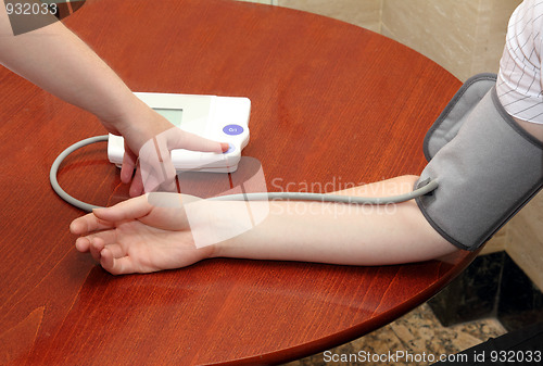 Image of blood pressure measurement