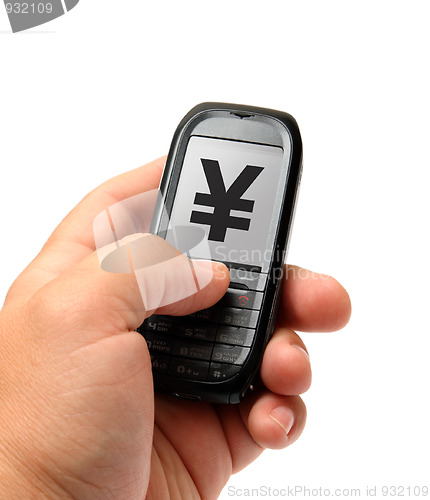 Image of mobile phone in hand