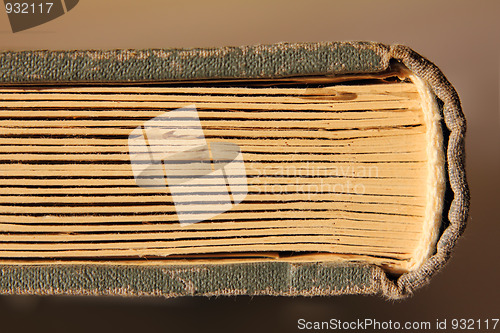 Image of old book with cardboard pages