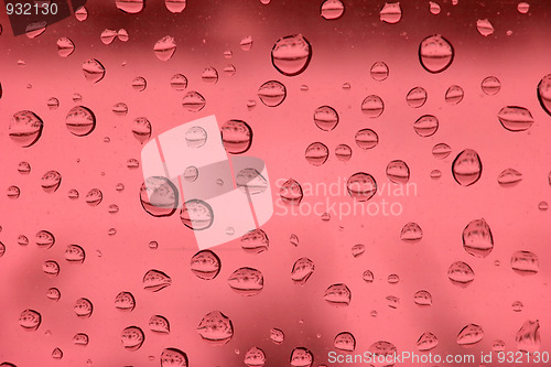 Image of rain drops on glass