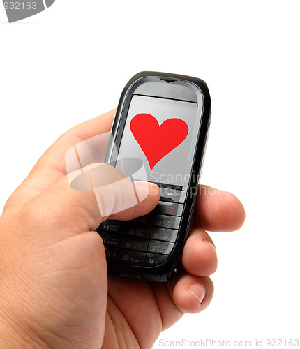 Image of mobile phone in hand