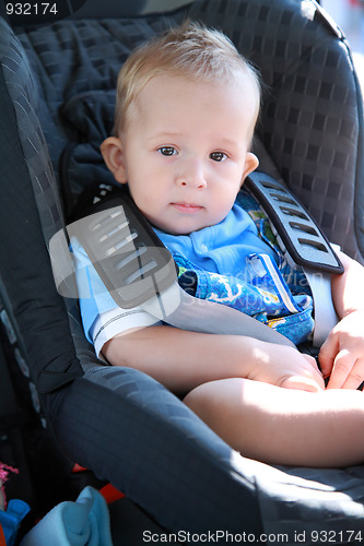 Image of Baby in car seat 