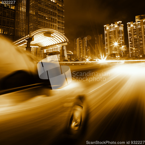 Image of traffic night