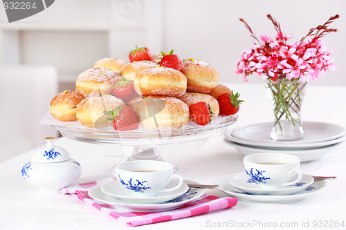 Image of Berliner - doughnut filled with strawberry jam